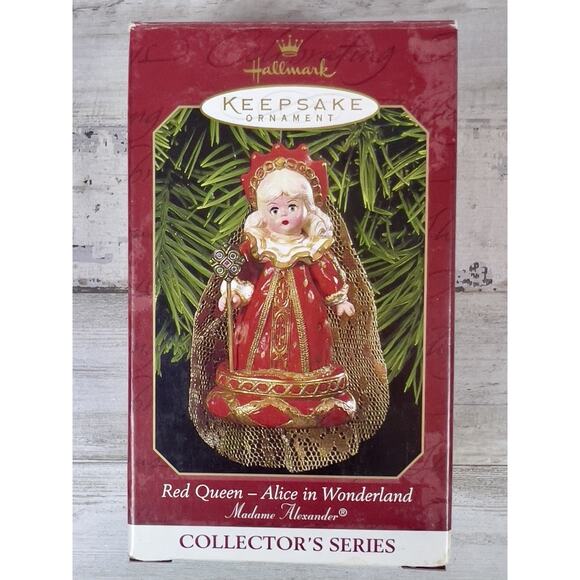 Hallmark 1999 Red Queen Ornament Madame Alexander Series 4 Alice in Wonderland - Picture 10 of 11
